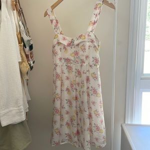 floral lemon dress